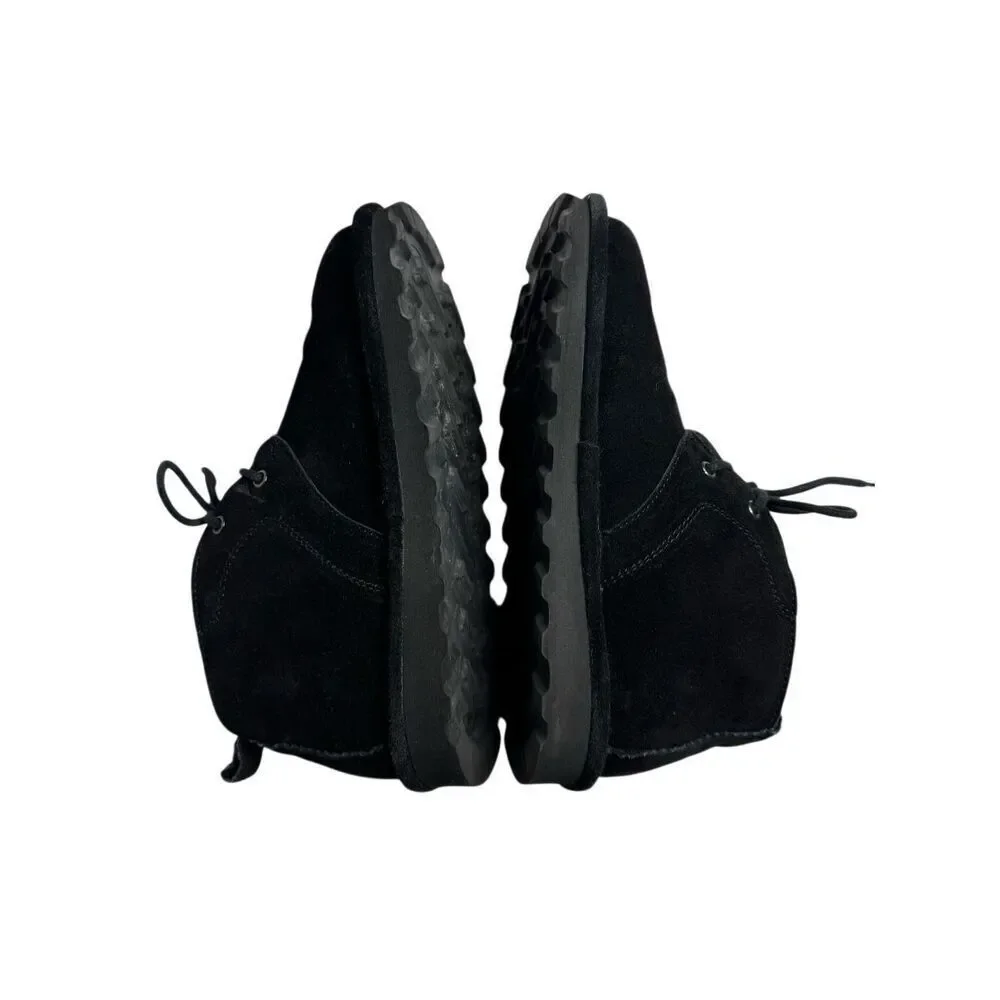 Bearpaw skye black suede lace up wide width chukka boots size 7